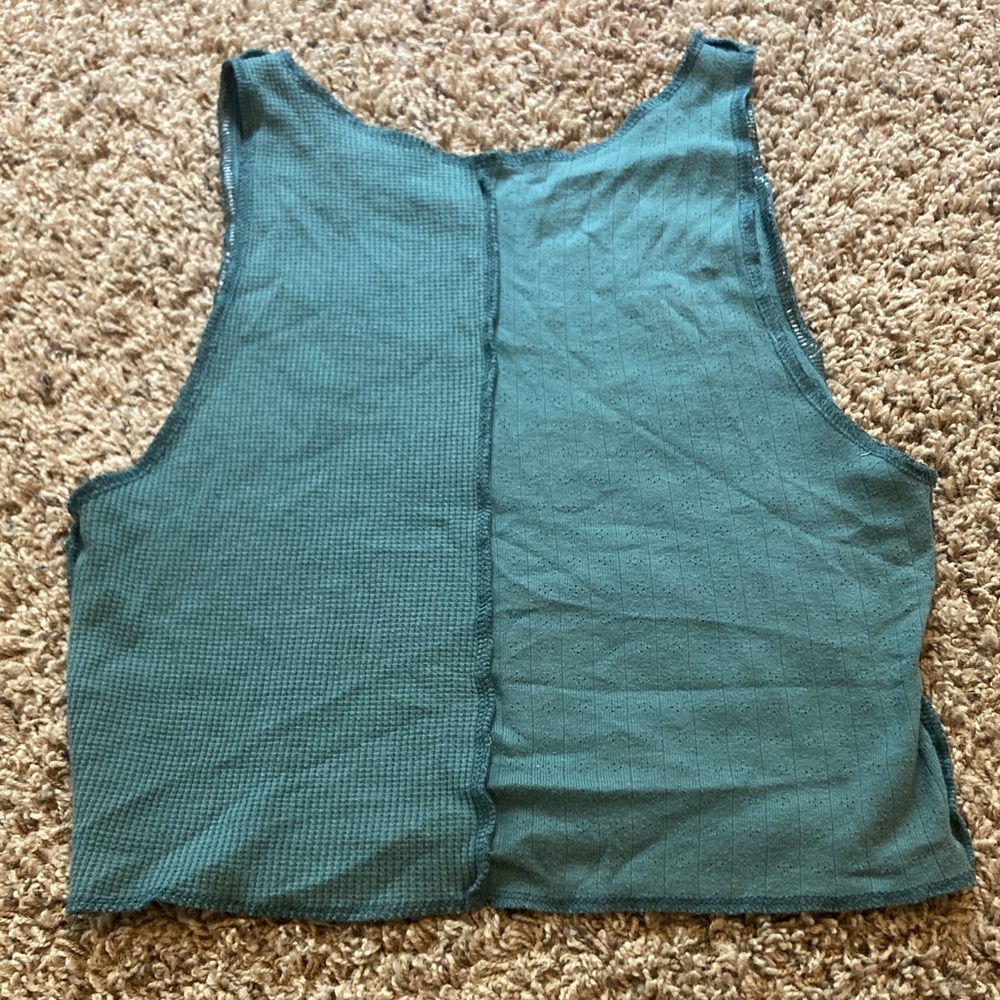 American Eagle Outfitters Teal Tank Top